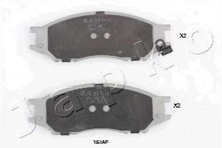 Комплект тормозных колодок, дисковый тормоз JAPKO 50150 (фото 1)