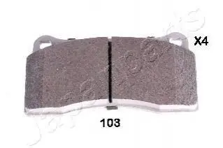 Фото 1 - комплект гальмівних колодок JAPANPARTS PP-103AF Комплект гальмівних колодок JAPANPARTS PP-103AF (фото 1)