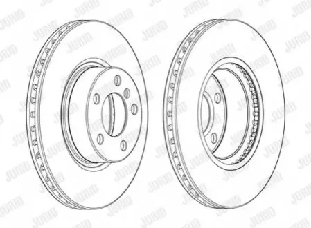 Гальмівний диск передній BMW X3, X4 Jurid 562891JC-1