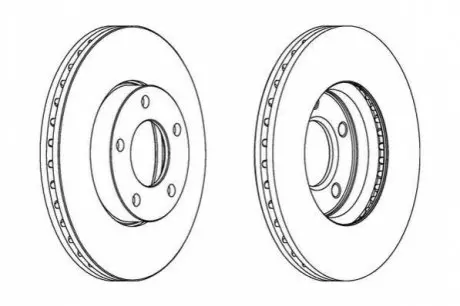 Гальмівний диск передній Mazda 3, 5 Jurid 563028JC