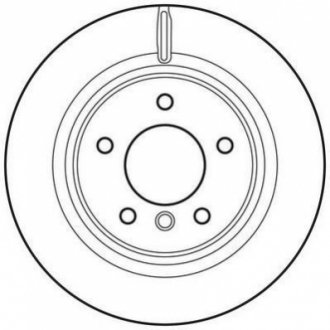 Гальмівний диск задній BMW 1 (E88)(E82) Jurid 562786JC (фото 1)