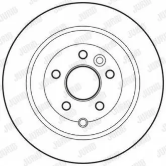 Гальмівний диск задній Land Rover Freelander 2 Jurid 562765JC