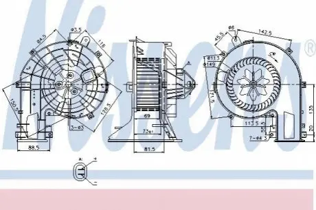 Вентилятор салона NISSENS 87078