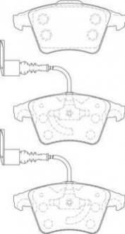 Комплект тормозных колодок, дисковый тормоз Jurid 573391J