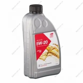 Олива моторна 5W-20 1L FORD WSS-M2C945-A, FORD WSS-M2C948-B, FIAT 9.55535-CR1 FEBI FEBI BILSTEIN 108350