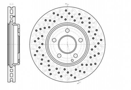 Гальмівний диск ROADHOUSE 6943.10 (фото 1)