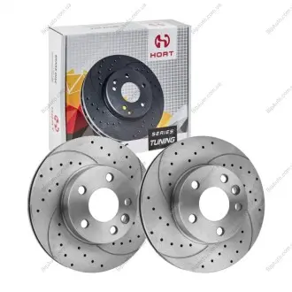 Диск тормозной передний вентилируемый Tuning (1шт) (мин 2 шт) HORT HD8572