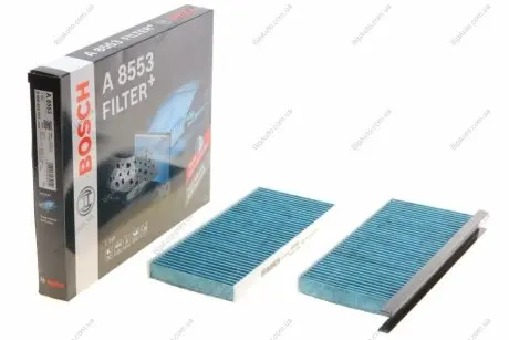 ФІЛЬТР САЛОНУ (ВУГІЛЬНИЙ АНТИАЛЕРГЕННИЙ) 0 986 628 553 BOSCH 0986628553 (фото 1)