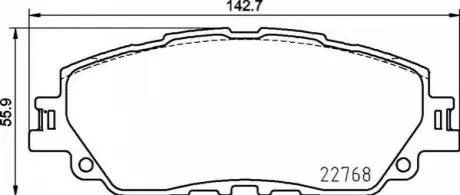 Тормозные колодки дисковые P83 172 BREMBO P 83 172