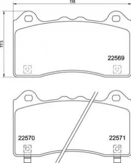 Гальмівні колодки дискові P24 202 BREMBO P 24 202