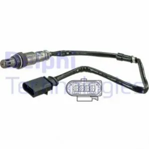 Лямбда-зонд (кількість дротів 4, 500мм) AUDI A3 CHEVROLET EPICA NISSAN X-TRAIL I SEAT ALTEA, ALTEA XL, CORDOBA, IBIZA III, LEON, TOLEDO III SKODA FABIA I, FABIA II, OCTAVIA II 1.2-2.2D 06.01- Delphi ES20678-12B1 (фото 1)