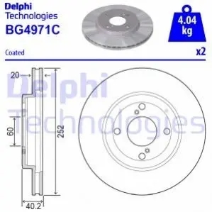 Автозапчастина Delphi BG4971C