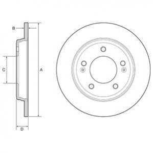 Тормозной диск Delphi BG4964C (фото 1)
