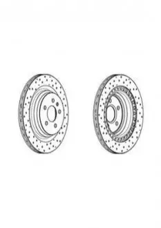 Гальмівний диск задній Mercedes M-Class (W166) ML Jurid 562956JC