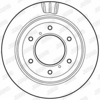 Гальмівний диск задній Mitsubishi Pajero (1999->) Jurid 562777JC
