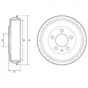 Тормозной барабан Delphi BF563 (фото 1)