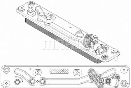 Радіатор масла АКПП E70/E71/E72 (Premium Line! OE) MAHLE CLC 182 000P MAHLE / KNECHT CLC182000P