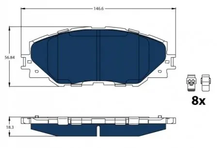 Автозапчастина TRW GDB3424BTE