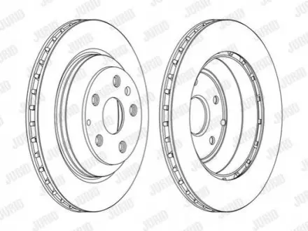 Тормозной диск Audi Q7/ Porsche Cayenne (92A,9PA) Jurid 562513JC1
