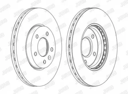 Диск гальмівний CHEVROLET,OPEL Jurid 562631JC1