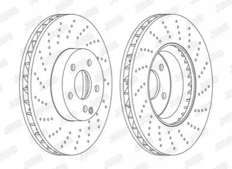 Диск тормозной MERCEDES Jurid 562634JC1