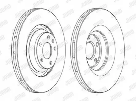 Тормозной диск Audi A6 (4F2,4F5,4FH,C6) Jurid 562506JC1
