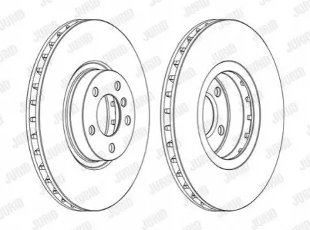 Гальмівний диск передній BMW X5, X6 Jurid 562520JC1