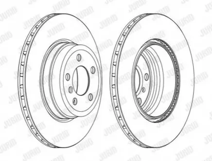 Гальмівний диск BMW X5 (E70) / X6 (E71,E72,F16,F86) Jurid 562523JC1