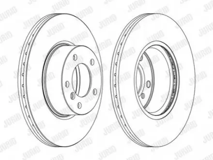 Тормозной диск передний BMW 1/2/3/4/X1 Jurid 562618JC1