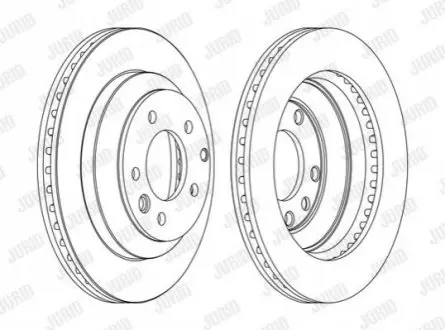Диск тормозной AUDI,PORSCHE,VOLKSWAGEN Jurid 562393JC1