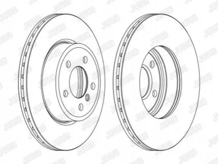 Гальмівний диск передній BMW X3 (2004->) Jurid 562350JC1