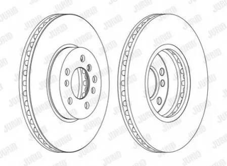 Гальмівний диск передній BMW X3, X5 Jurid 562134JC1
