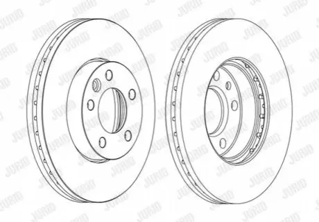 Диск тормозной VOLKSWAGEN Jurid 562234JC1