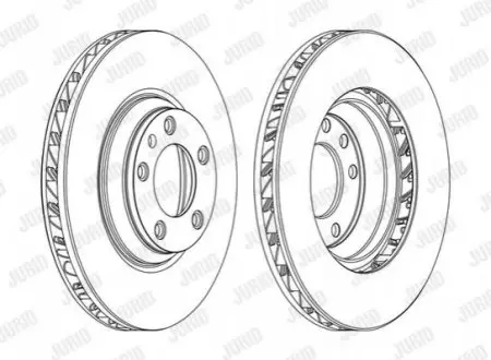 Тормозной диск передний VW TOUAREG AUDI Q7 PORSCHE CAYENNE/PANAMERA Jurid 562360JC1