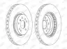 Тормозной диск передний Mercedes M-Class (W164), R-Class (W251, V251) Jurid 562403JC1 (фото 1)