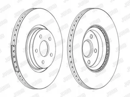 Диск гальмівний FORD,VOLVO Jurid 562434JC1
