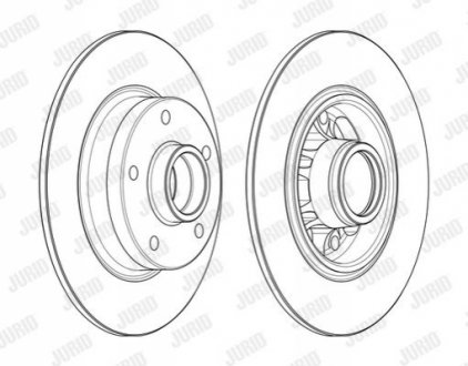 Диск тормозной RENAULT Jurid 562732J1