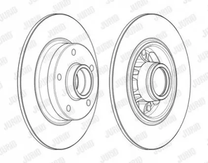 Диск тормозной RENAULT Jurid 562732J1
