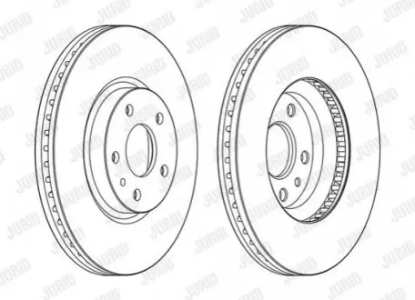 Диск гальмівний FORD Jurid 563154JC (фото 1)
