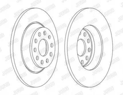 Гальмівний диск задній Audi Q3, TT / Seat Alhambra, Tarraco / Skoda Kodiaq, Superb / VW Golf, Passat Jurid 563168JC