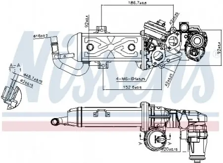 Клапан рециркуляции ВГ (EGR) NISSENS 98178