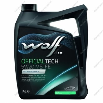 Олива моторна Officialtech MS-FE 5W-20 (4 л) Wolf 8320187