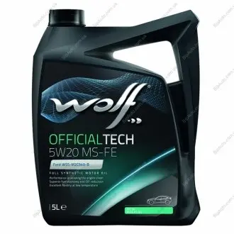 Олива моторна Officialtech MS-FE 5W-20 (5 л) Wolf 8320385