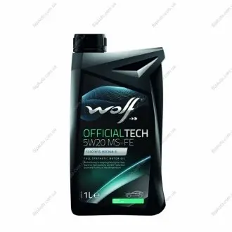 Олива моторна Officialtech MS-FE 5W-20 (1 л) Wolf 8329975
