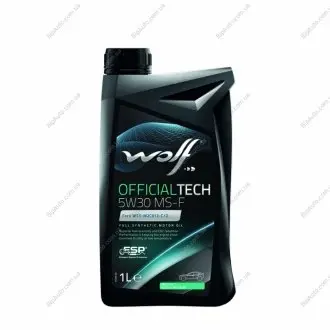 Олива моторна Officialtech MS-F 5W-30 (1 л) Wolf 8308611