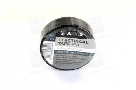 Изоляционная черная лента 19mm * 20 &lt;&gt; Axxis PV100B (фото 1)