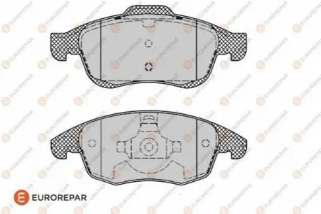 Тормозные колодки передние CITROEN BERLINGO, C4 GRAND PICASSO I, C4 II, C4 PICASSO I, DS4, DS5 PEUGEOT 5008, PARTNER, PARTNER TEPEE 1.2-1.8 10.06- Eurorepar 1617272980