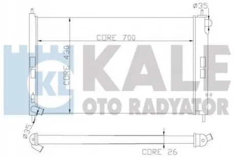 Теплообмінник KALE OTO RADYAT?R Kale Oto radyator 362100