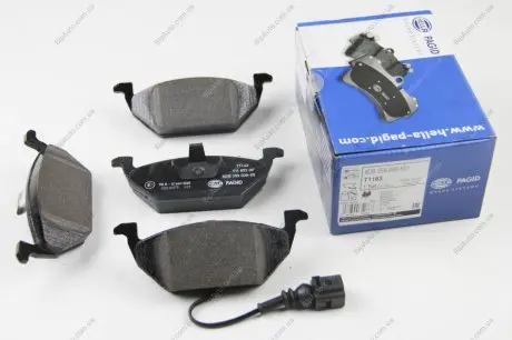 Колодки гальмівні дискові комплект; передн. Hella pagid 8DB355008-551