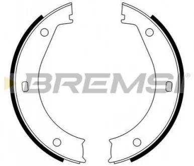 Колодки ручного тормоза BMW 5(E28,E34) 81-97/6(E24) 77-89/ 7(E38) 94-01 (ATE) Bremsi GF0076